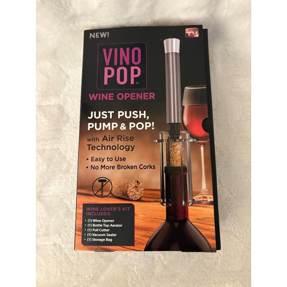 NEW Vino Pop Wine Opener - Wine Lover's Kit
